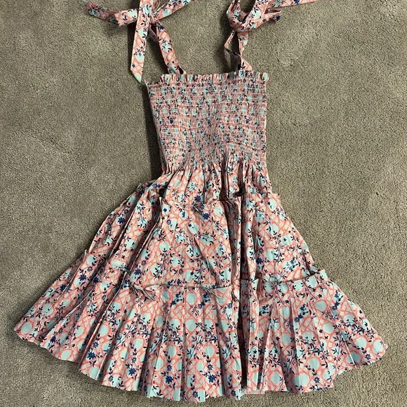 Hill House Home Ribbon Charlotte Nap Dress Pink Vine size Small - Picture 2 of 4